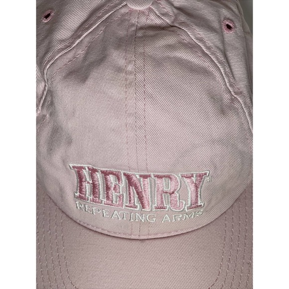 Henry Repeating Arms Hat Womens Logo Pink Baseball Cap Adjustable - Picture 2 of 12